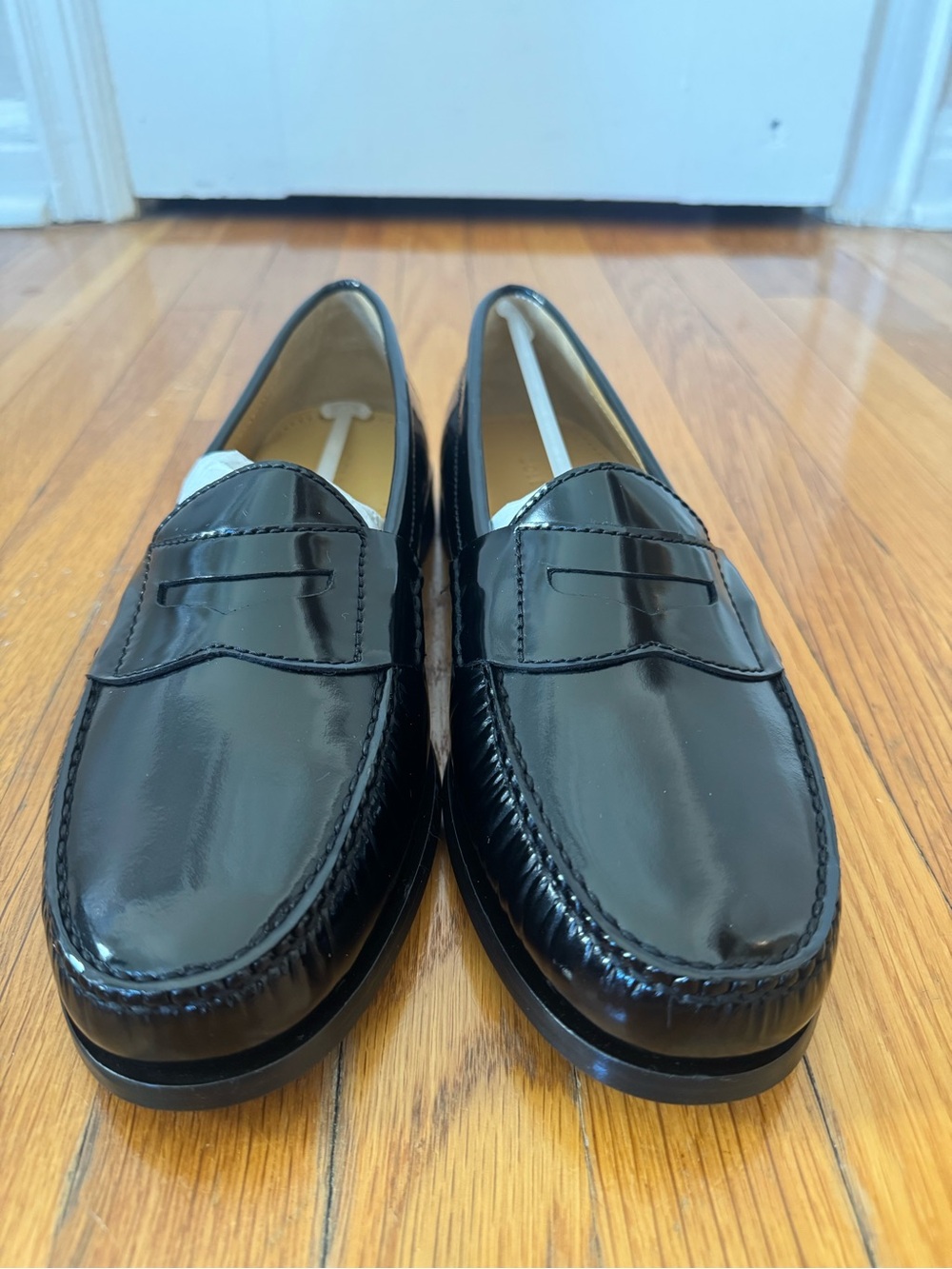 COLE HAAN MEN’S DRESS PENNY LOAFERS (Black, 10D)